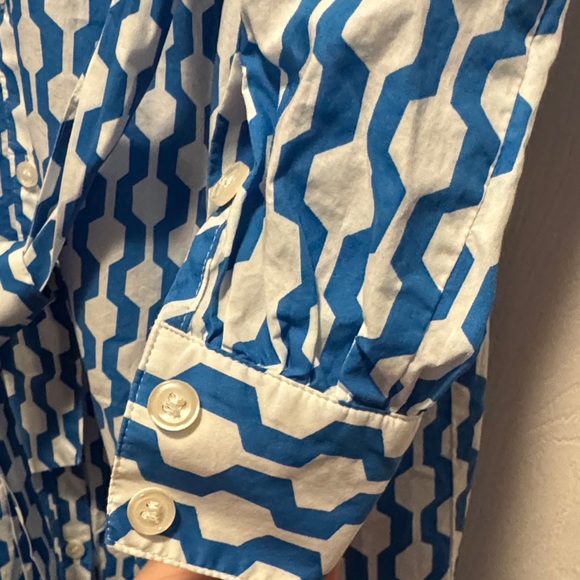 Boden Blue and White Midi Dress - Picture 9 of 9